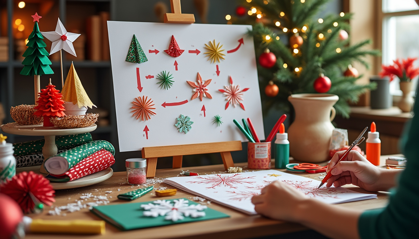 Décoration de Noël restaurant : un tutoriel papier pour habiller la salle